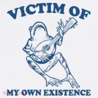 Victim Of My Own Existence Funny Meme Gag Youth Performance Sprint T-Shirt