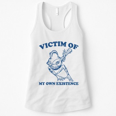Victim Of My Own Existence Funny Meme Gag Womens Tank Top