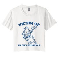 Victim Of My Own Existence Funny Meme Gag Crop Top