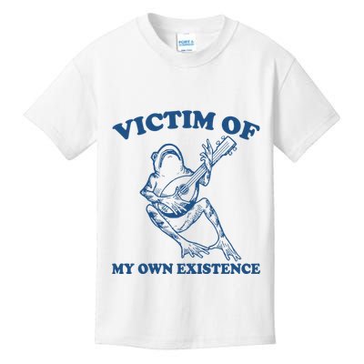Victim Of My Own Existence Funny Meme Gag Kids T-Shirt
