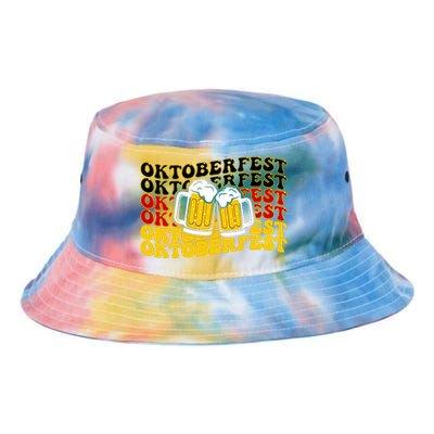 Vintage Oktoberfest Munich Germany Flag Drinking Tie Dye Newport Bucket Hat