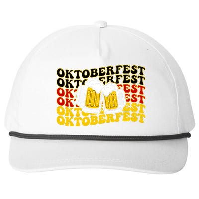 Vintage Oktoberfest Munich Germany Flag Drinking Snapback Five-Panel Rope Hat