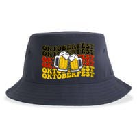 Vintage Oktoberfest Munich Germany Flag Drinking Sustainable Bucket Hat