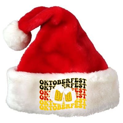 Vintage Oktoberfest Munich Germany Flag Drinking Premium Christmas Santa Hat