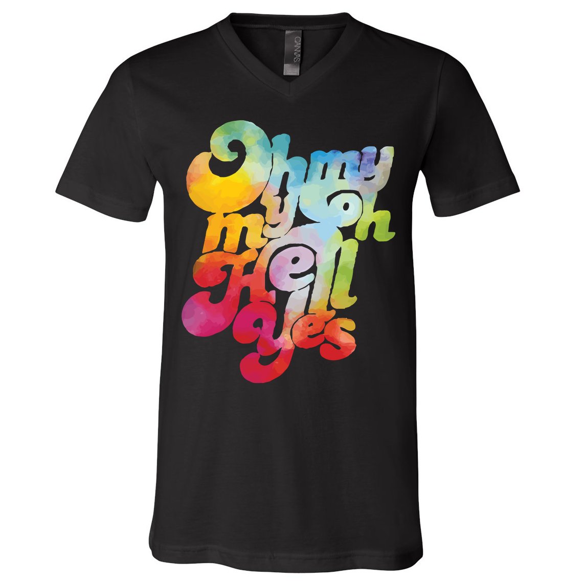 Vintage Oh My My Oh Hell Yes Classic Rock Country Music V-Neck T-Shirt