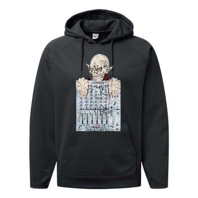 Vampire Orlock Mixing Board Performance Fleece Hoodie