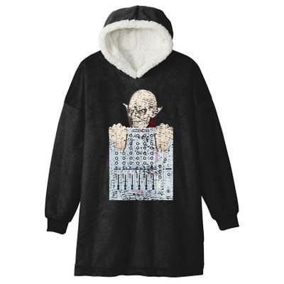Vampire Orlock Mixing Board Hooded Wearable Blanket