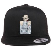 Vampire Orlock Mixing Board Flat Bill Trucker Hat