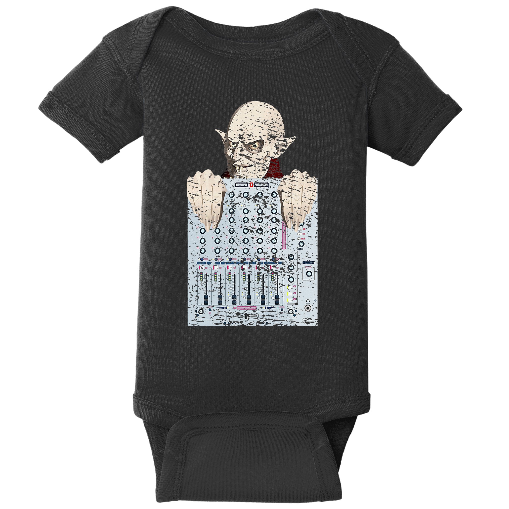 Vampire Orlock Mixing Board Baby Bodysuit