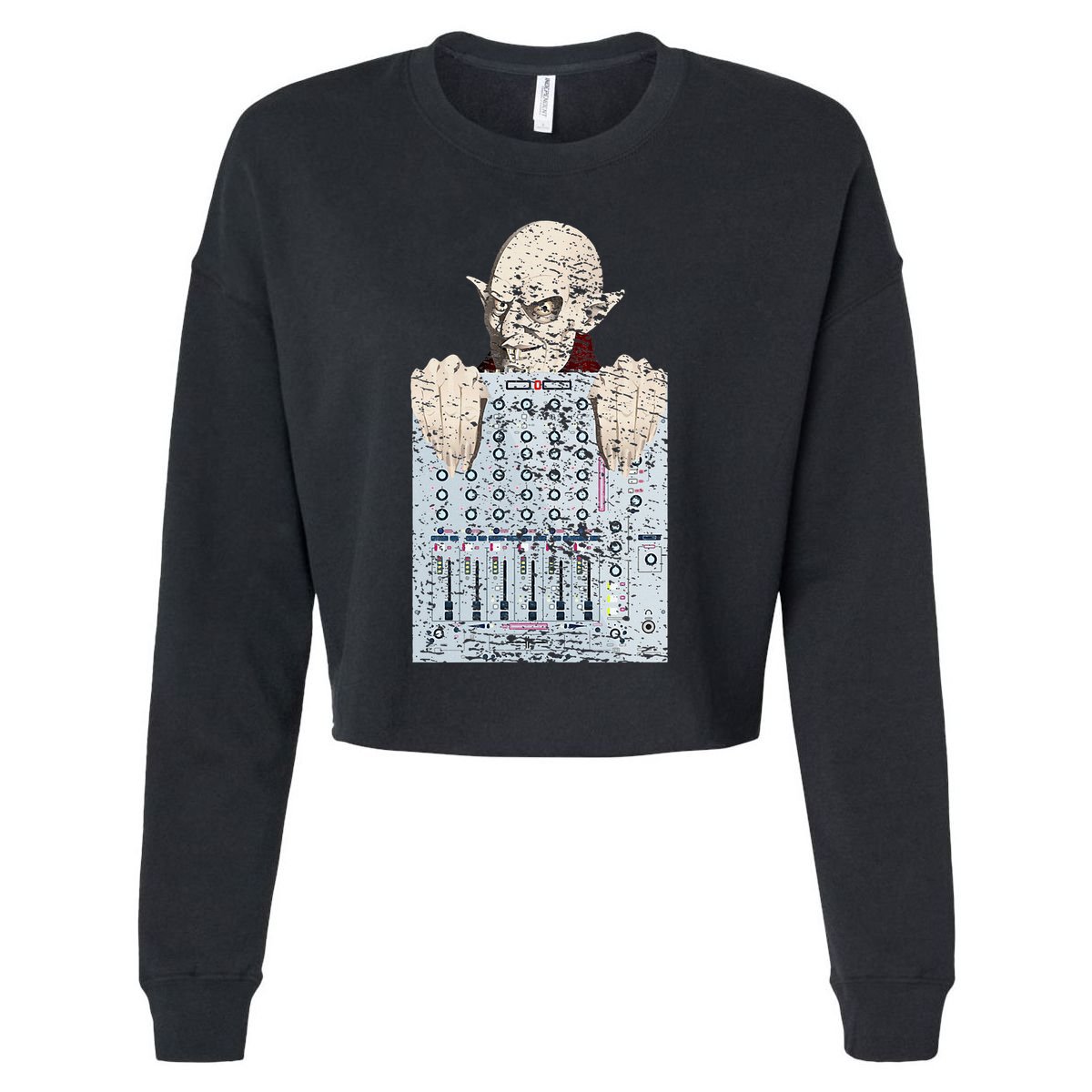 Vampire Orlock Mixing Board Cropped Pullover Crew