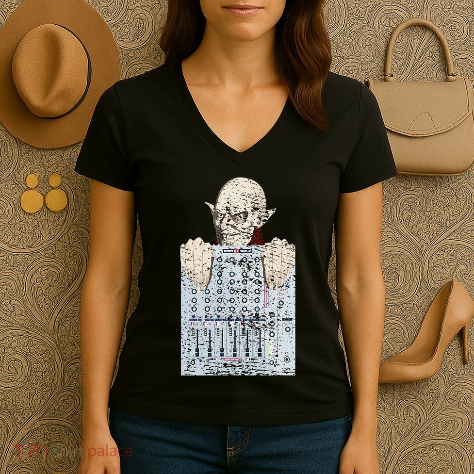 Vampire Orlock Mixing Board Women's V-Neck T-Shirt