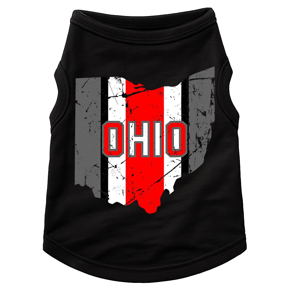 Vintage OHIO Ohio State Map Doggie Tank