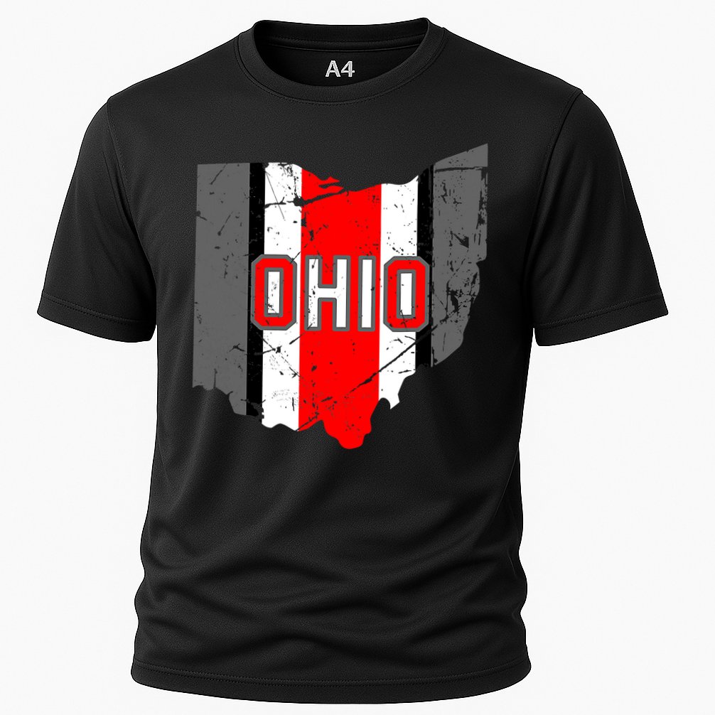 Vintage OHIO Ohio State Map Performance Shirt