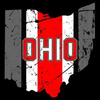 Vintage OHIO Ohio State Map Button