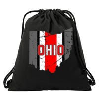 Vintage OHIO Ohio State Map Drawstring Bag