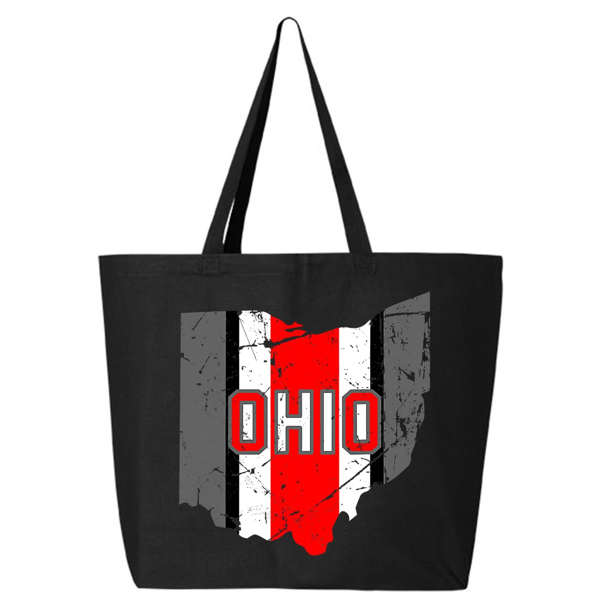 Vintage OHIO Ohio State Map 25L Jumbo Tote