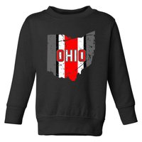 Vintage OHIO Ohio State Map Toddler Sweatshirt