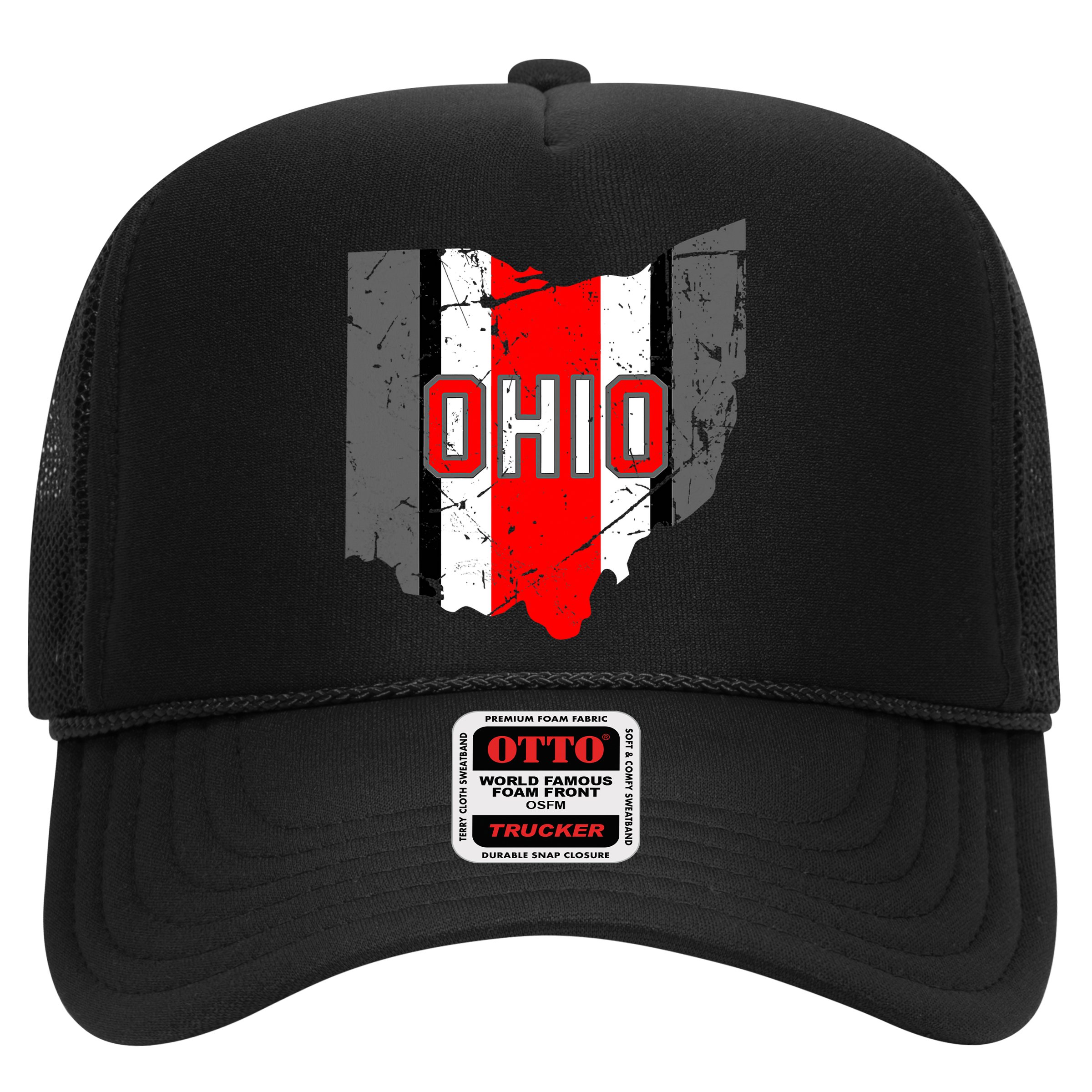 Vintage OHIO Ohio State Map Hat