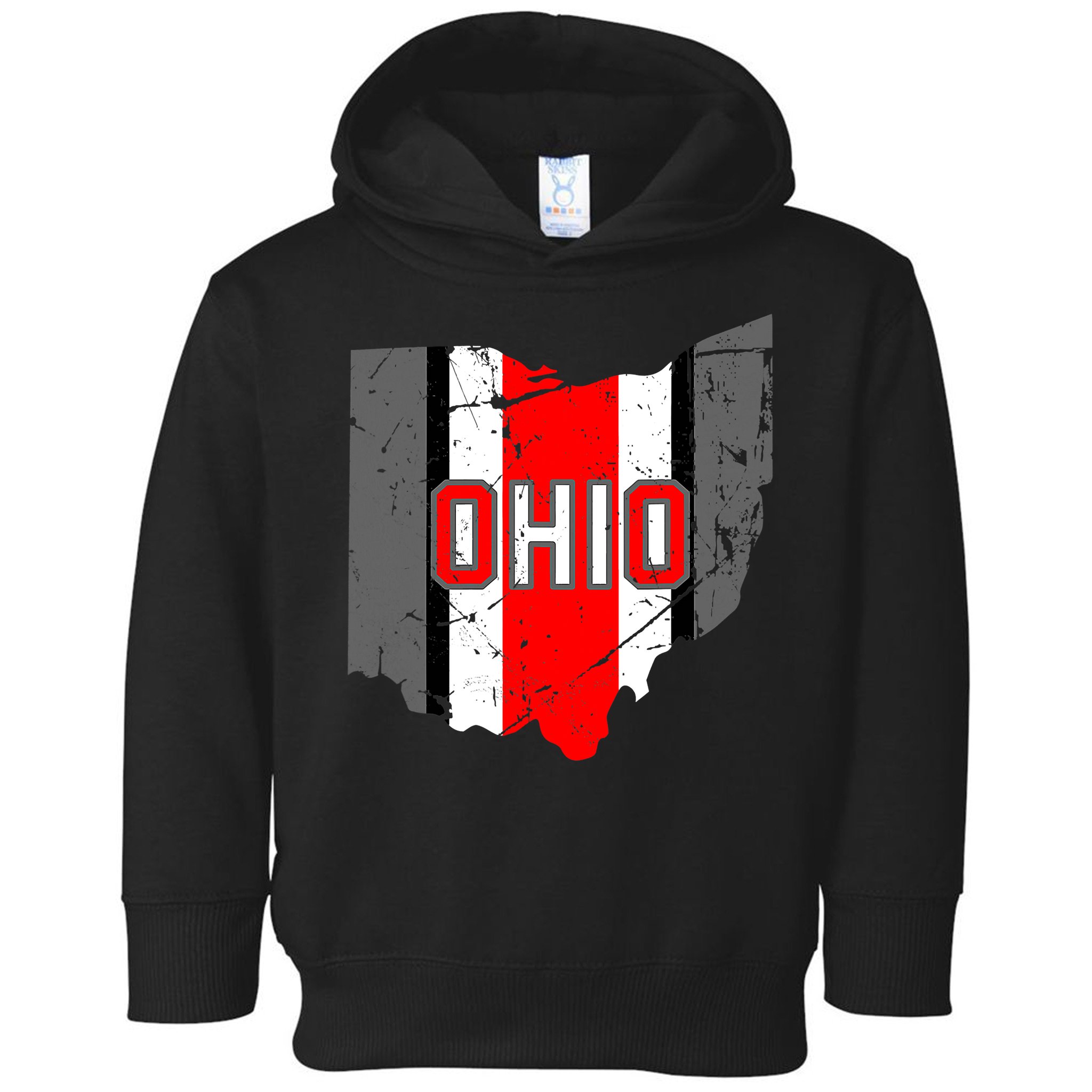 Vintage OHIO Ohio State Map Toddler Hoodie
