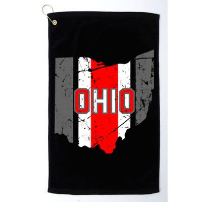 Vintage OHIO Ohio State Map Platinum Collection Golf Towel