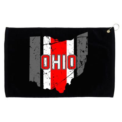 Vintage OHIO Ohio State Map Grommeted Golf Towel