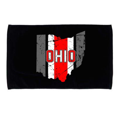 Vintage OHIO Ohio State Map Microfiber Hand Towel