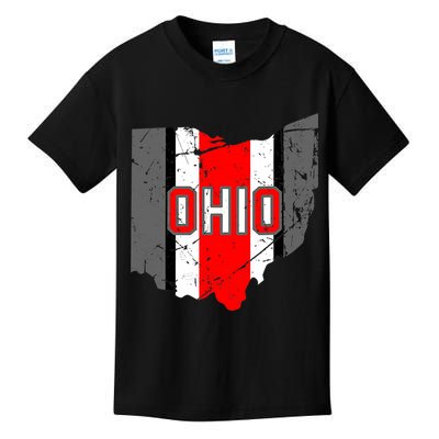 Vintage OHIO Ohio State Map Kids T-Shirt