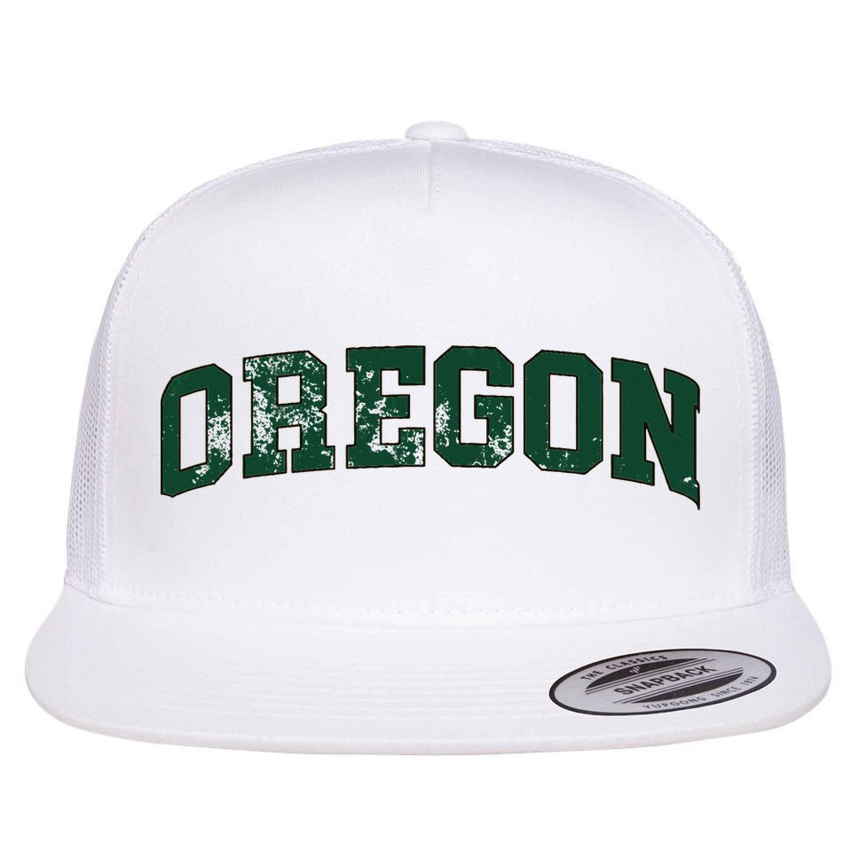 Vintage Oregon Oregon Flat Bill Trucker Hat