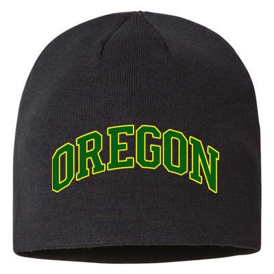 Vintage Oregon Oregon Text Sustainable Beanie