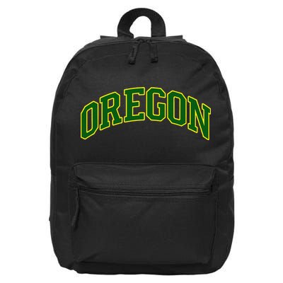 Vintage Oregon Oregon Text 16 in Basic Backpack