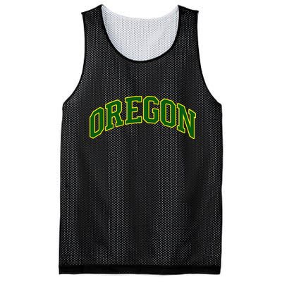Vintage Oregon Oregon Text Mesh Reversible Basketball Jersey Tank