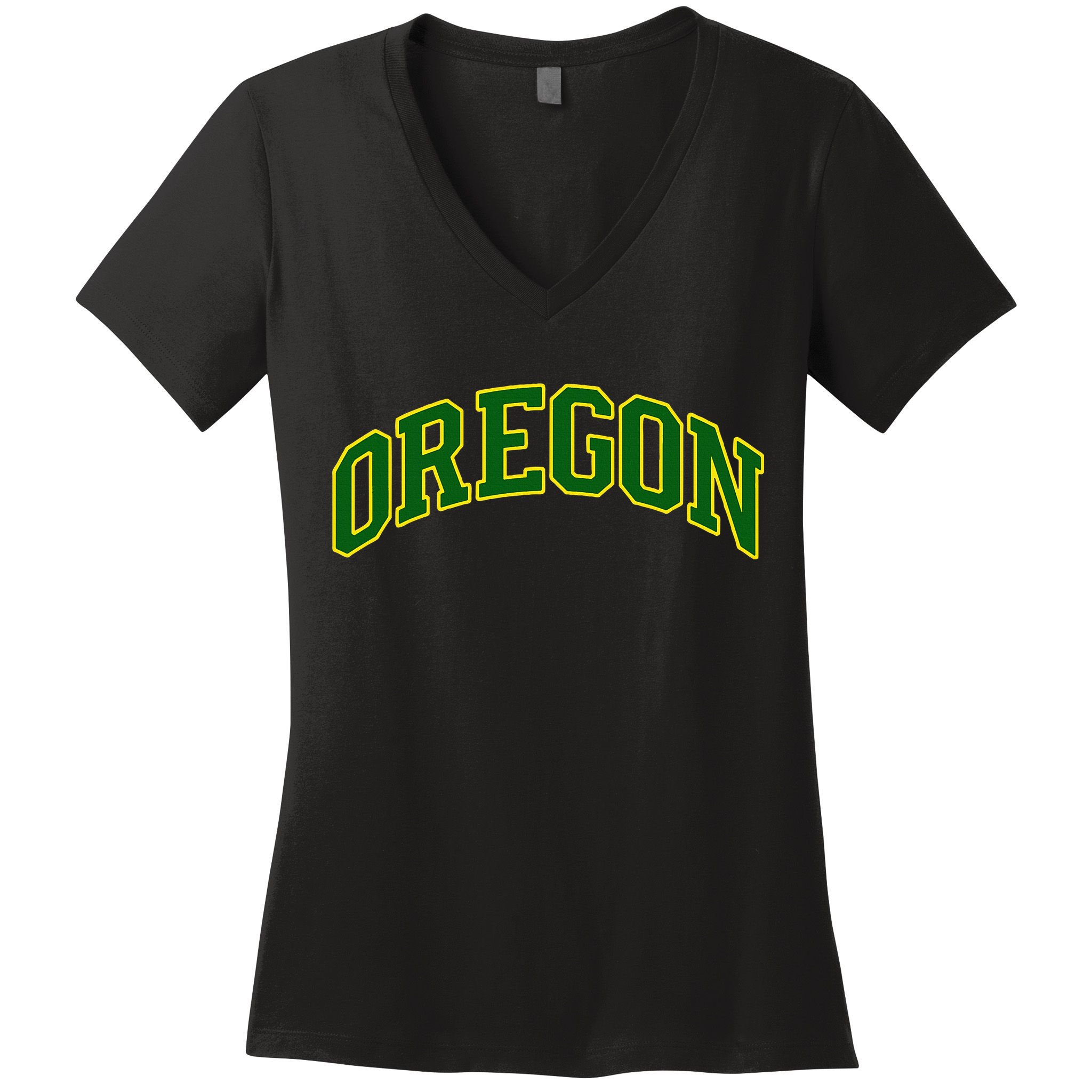 Vintage Oregon Oregon Text Women's V-Neck T-Shirt