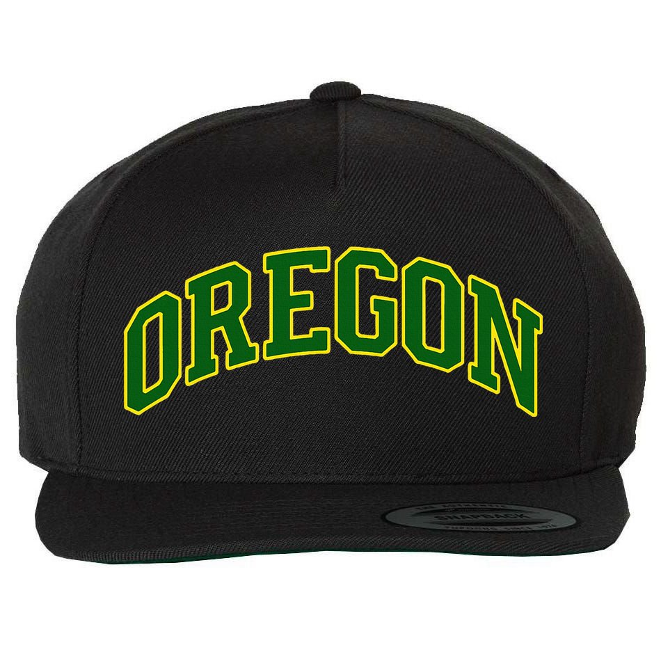 Vintage Oregon Oregon Text Wool Snapback Cap
