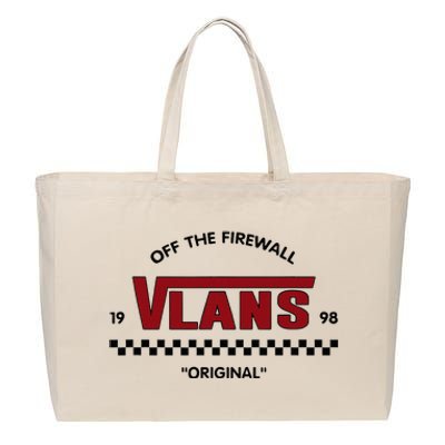 Vlan Out Of The Firewall Network Engineering Cotton Canvas Jumbo Tote