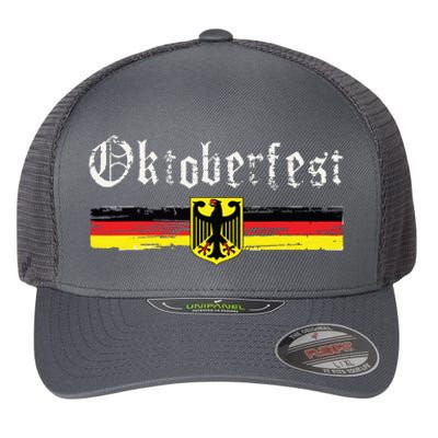 Vintage Oktoberfest Octoberfest German Drinking Festival Flexfit Unipanel Trucker Cap