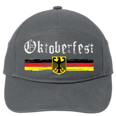 Vintage Oktoberfest Octoberfest German Drinking Festival 7-Panel Snapback Hat