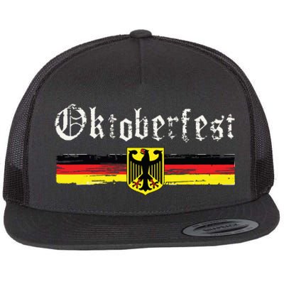 Vintage Oktoberfest Octoberfest German Drinking Festival Flat Bill Trucker Hat