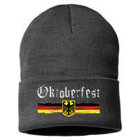 Vintage Oktoberfest Octoberfest German Drinking Festival Sustainable Knit Beanie