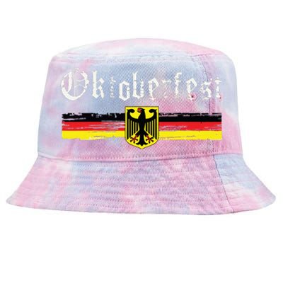 Vintage Oktoberfest Octoberfest German Drinking Festival Tie-Dyed Bucket Hat