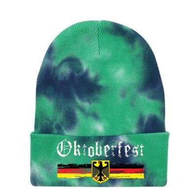 Vintage Oktoberfest Octoberfest German Drinking Festival Tie Dye 12in Knit Beanie