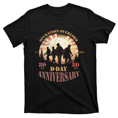 Vintage Operation Overlord 1944 Dday 2024 80th Anniversary T-Shirt