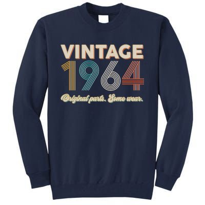 Vintage Original Parts Some Wear 1964 60th Birthday Tall Sweatshirt