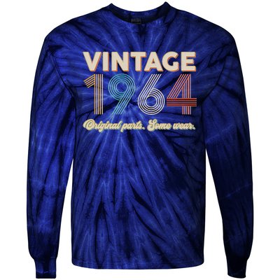 Vintage Original Parts Some Wear 1964 60th Birthday Tie-Dye Long Sleeve Shirt