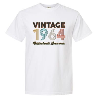 Vintage Original Parts Some Wear 1964 60th Birthday Garment-Dyed Heavyweight T-Shirt