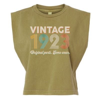 Vintage Original Parts Some Wear 1923 100th Birthday Garment-Dyed Women's Muscle Tee