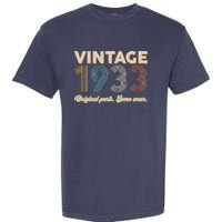 Vintage Original Parts Some Wear 1933 90th Birthday Garment-Dyed Heavyweight T-Shirt