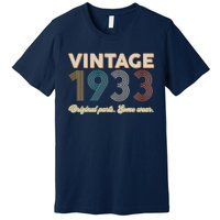 Vintage Original Parts Some Wear 1933 90th Birthday Premium T-Shirt