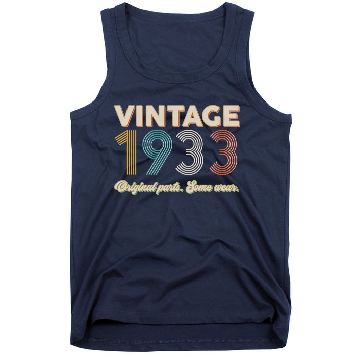 Vintage Original Parts Some Wear 1933 90th Birthday Tank Top