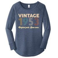 Vintage Original Parts Some Wear 1953 70th Birthday Women's Perfect Tri Tunic Long Sleeve Shirt