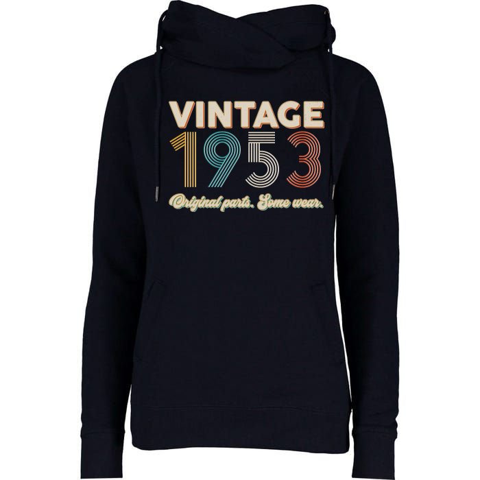 Vintage Original Parts Some Wear 1953 70th Birthday Womens Funnel Neck Pullover Hood